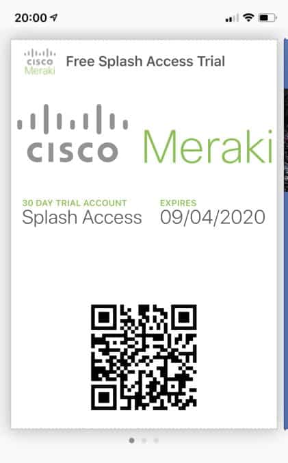 Cisco Meraki IOS Wallet Google Pay
